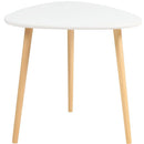 Mesa Lateral Minimalista em Madeira Pinus e MDF