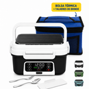 Marmita Elétrica Sem Fio + Bolsa Térmica e Kit Talheres