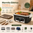 Marmita Elétrica Sem Fio + Bolsa Térmica e Kit Talheres