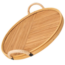 Espelho Redondo Adnet Grande 45cm Decorativo c/ Alça Suporte