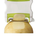 Mandolim Fatia Corta Batata Fruta Legume Lâmina "V" 5 Funções Aço Inox